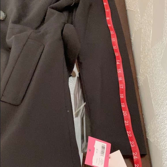 Kate Spade Black Belt Coat NWT - Picture 9 of 12